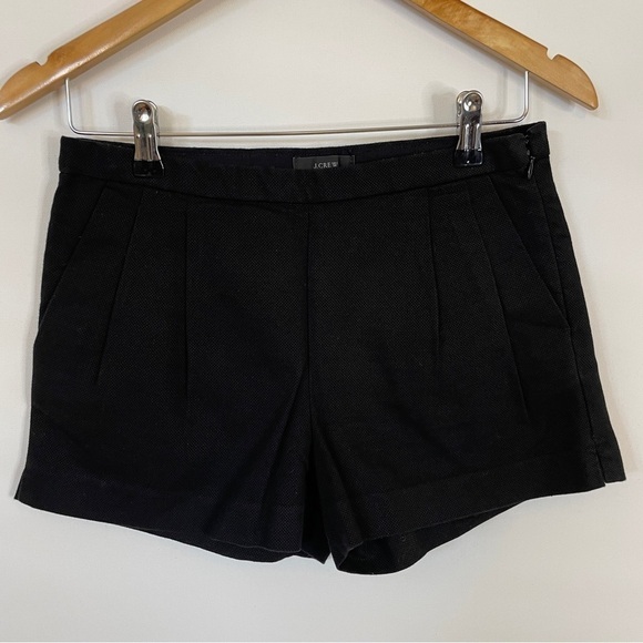J. Crew Side-Zip Trouser Shorts Black - Picture 1 of 5